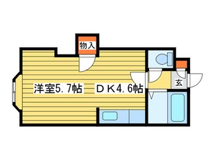 プレサント北８条Ｂ棟の物件間取画像